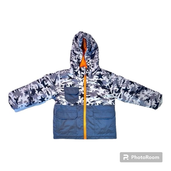 Child’s Swiss Tech jacket Pre-owned gray camo no liner Boy’s size 2T | cc2 - Picture 1 of 9